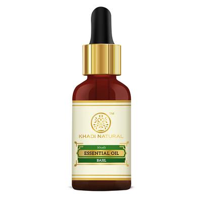KHADI NATURAL BASIL ESSENTIAL OIL 15 ml - Essential Oils