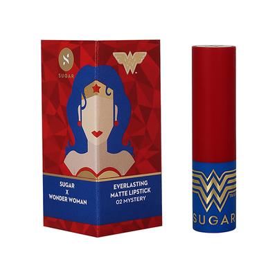 SUGAR Cosmetics X Wonder Woman Everlasting Matte Lipstick - 02 Mystery 3.2 gm - Lipsticks