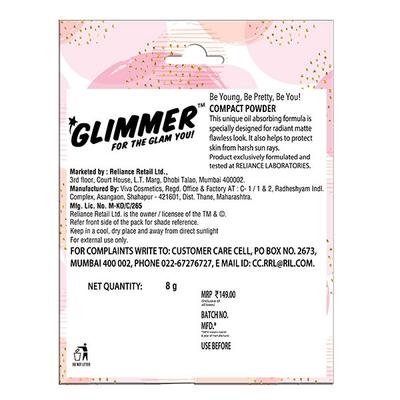 GLIMMER COMPACT CLASSIC IVORY 8 gm - Compact Powder