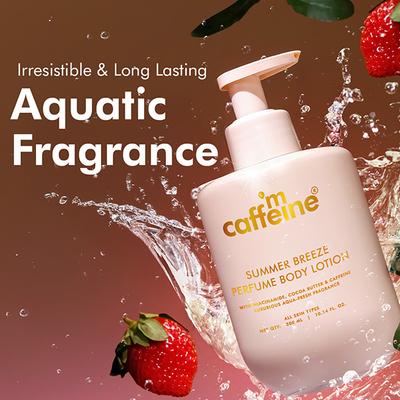Mcaffeine Summer Breeze Perfume Body Lotion With Niacinamide and Cocoa Butter, Fresh Aquatic Fragrance 300 ml - Creams/Oils/Lotions