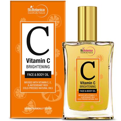 Stbotanica Vitamin C Brightening Face & Body Oil, Infused With Antioxidants And Natural Oils 100 ml - Massage Oils