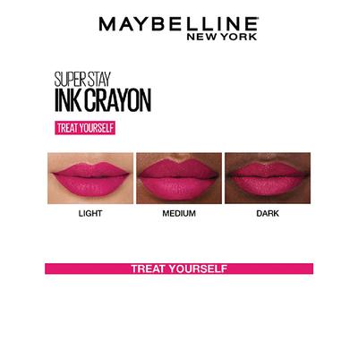 Maybelline New York Super Stay Crayon Lipstick, 35 Treat Yourself 1.2 gm - Lipsticks