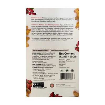 VLCC Face Wash - Turmeric & Berberis 300 ml (Buy 1 Get 1) - Face Wash & Cleansers