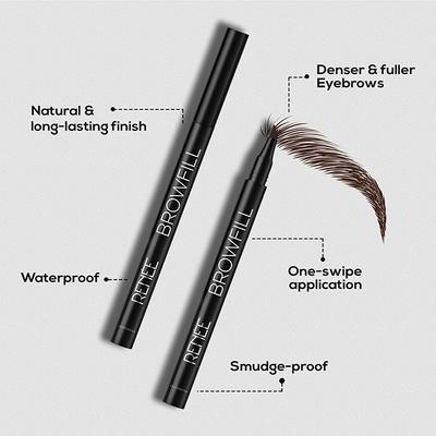Renee Browfill Eyebrow Pen - Brown 1 ml - Eyebrow Pencils & Enhancers