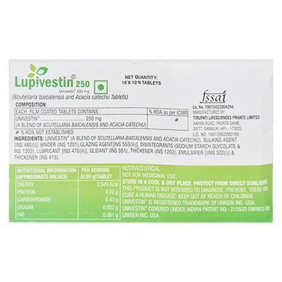 Lupivestin 250mg Tablet 10'S - Arthritis-Oth