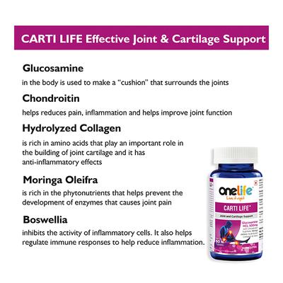 Onelife Carti Life (Joint & Cartilage Support) Tablet 60's - Calcium And Minerals