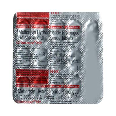 GLIMICURE M2 Tablet 15's - Diabetes-Ant