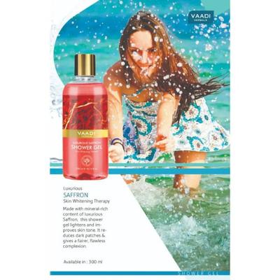 Vaadi Herbals Shower Gel - Luxurious Saffron 300 ml - Shower Gels & Body Wash