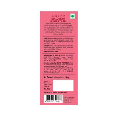 Berrica Strawberry Under Eye Gel 30 gm - Under Eye Creams & Serums