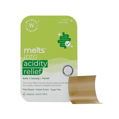 Wellbeing Nutrition Melts Acidity Relief 30's - Multi-Vitamins