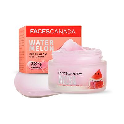 Faces Canada Watermelon Fresh Glow Gel Creme 3X power Vitamin C, B5& Niacinamide 50gm - Day Cream