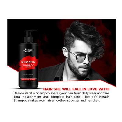 Beardo Keratin Hair Shampoo - Men 300 ml - Shampoos