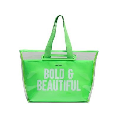 Colorbar The Bold and Beautiful Tote - Neon Green 780 gm - Makeup Pouches