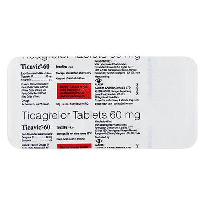 TICAVIC 60mg Tablet 10's - Blood Clot-Ant