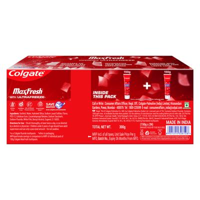 Colgate MaxFresh Anticavity Toothpaste Gel - Spicy Fresh 300 gm - Toothpaste