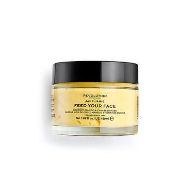 Revolution Skincare x Jake-Jamie Coconut, Mango & Chia Seed Radiant Glow Face Mask 50 ml - Masks & Peels