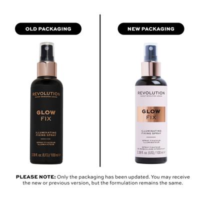 Makeup Revolution London Glow Fix Illuminating Fixing Spray 100ml - Highlighters & Illuminators