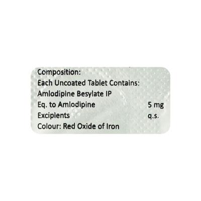 Amlin 5mg Tablet 10'S - Hypertension-Cal