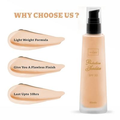 VI-John Protective Foundation SPF 30 Natural Beige 80 ml - Foundation