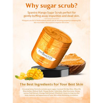 Spantra Mango Sugar Scrub 125 gm - Scrubs & Exfoliants
