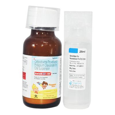 Swich CV 100 Pineapple Flavor Dry Syrup 30ml - Bacterial Infections-Cep