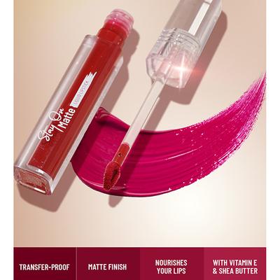 Swiss Beauty Stay On Matte Liquid Lipstick-Love Pink 2 gm - Liquid Lipsticks