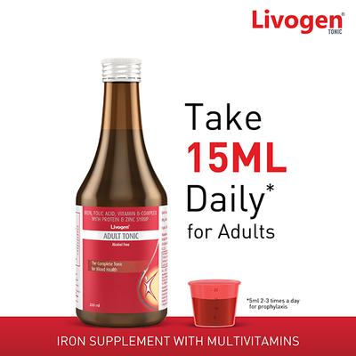 LIVOGEN ADULT Tonic 200ml - Supplements-Vam