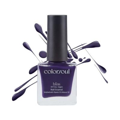 Colorsoul Bliss Vegan Nail Enamel, Indigo Wine 8 ml - Nail Polish