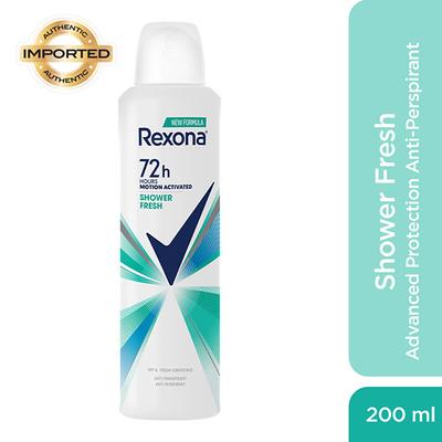 Rexona Shower Fresh Advanced Protection Anti-Perspirant Deodorant for Women 200 ml - Body Mist/Spray
