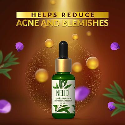 NEUD Rapid Clearance Acne Treatment Serum With Salicylic Acid, Bakuchiol and Niacinamide 30 ml - Face Gels