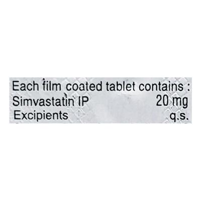 Simvotin 20mg Tablet 10'S - High Cholesterol-Dys
