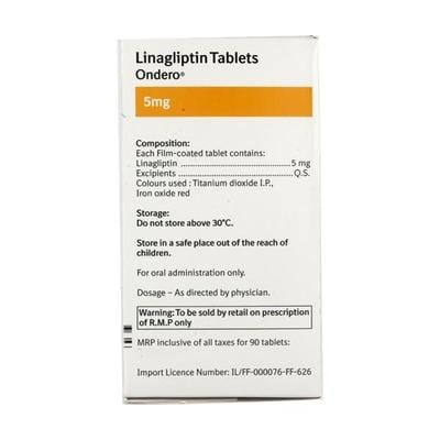 Ondero 5mg Tablet 10'S - Diabetes-Ant