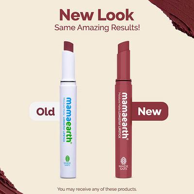 Mamaearth Moisture Matte Long stay Lipstick with Avocado Oil & Vitamin E for 12 Hour Long Stay 02 Plum Punch 2 gm - Lipsticks