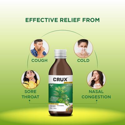 Ban Labs Crux Ayurvedic Cough Syrup With Tulsi 100 ml - Speciality Medicines