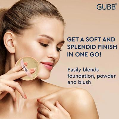 GUBB Powder Puff - 2 Flocked Puff 30 gm - Sponges & Applicators