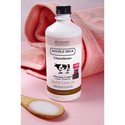 Scentio Double Milk Triple White Organic Bath Cream 350 ml - Shower Gels & Body Wash