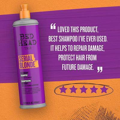 Bed Head Tigi Serial Blonde Restoring Shampoo for Blonde Coloured and Damaged Hair 600 ml - Shampoos