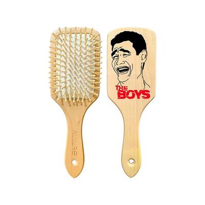 Allure Personalised Paddle Hair Brush The Boys Print 1's - Hair Brushes