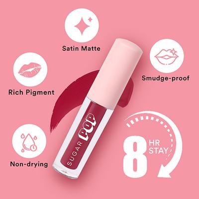 SUGAR POP Matte Lipcolour - 04 Raspberry 1.6 ml - Liquid Lipsticks