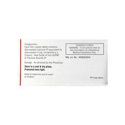TG Tor 5mg Tablet 10'S - High Cholesterol-Dys