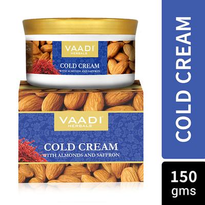 Cold Cream with Almond Oil, Aloe Vera & Saffron 150 gm - Creams/Oils/Lotions