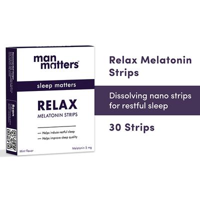 Man Matters Relax Melatonin Strips For Deep, Improved & Quality Sleep (Pack of 30) 1's - Multi-Vitamins