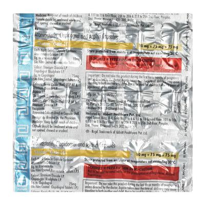 STATOR GOLD 10mg Capsule 15's - High Cholesterol-Dys