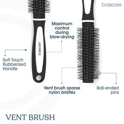 Basicare Radial Brush 1's - Hair Clips/Bands
