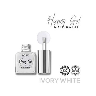 RENEE Hyper Gel Nail Paint - Ivory White 10 ml - Nail Polish