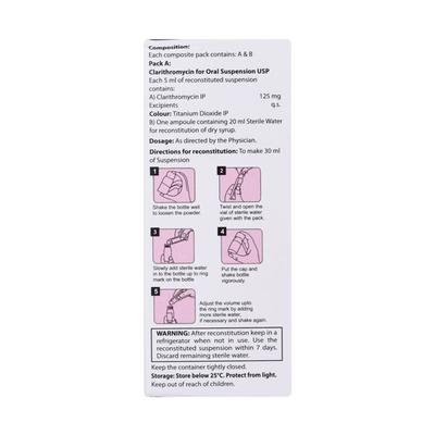 ALICLAIR Dry Syrup 30ml - Bacterial Infections-Mac