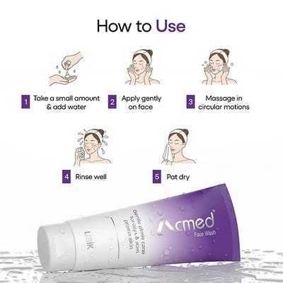 ACMED GENTLE PIMPLE CARE FOR OILY & ACNE PRONE SKIN Face Wash 200g - Acne-Acn