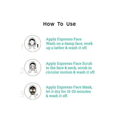 mCaffeine Espresso Coffee Deep Exfoliation Kit with Hyaluronic Acid, Walnut, Natural AHA 1's - Scrubs & Exfoliants