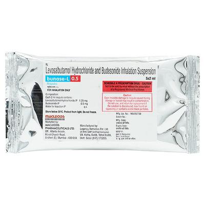BUNASE L Respules 5x2ml - Asthma/COPD-Ast
