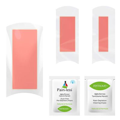 Remove Wax Strips 52 Pcs Maxi Set - Sensitive (20 Body + 8 Bikini + 8 Face + 8 Underarm Strips & 4 Pain-Less + 4 Post Depilation Cleaning Wipes) 1's - Shaving & Hair Removal